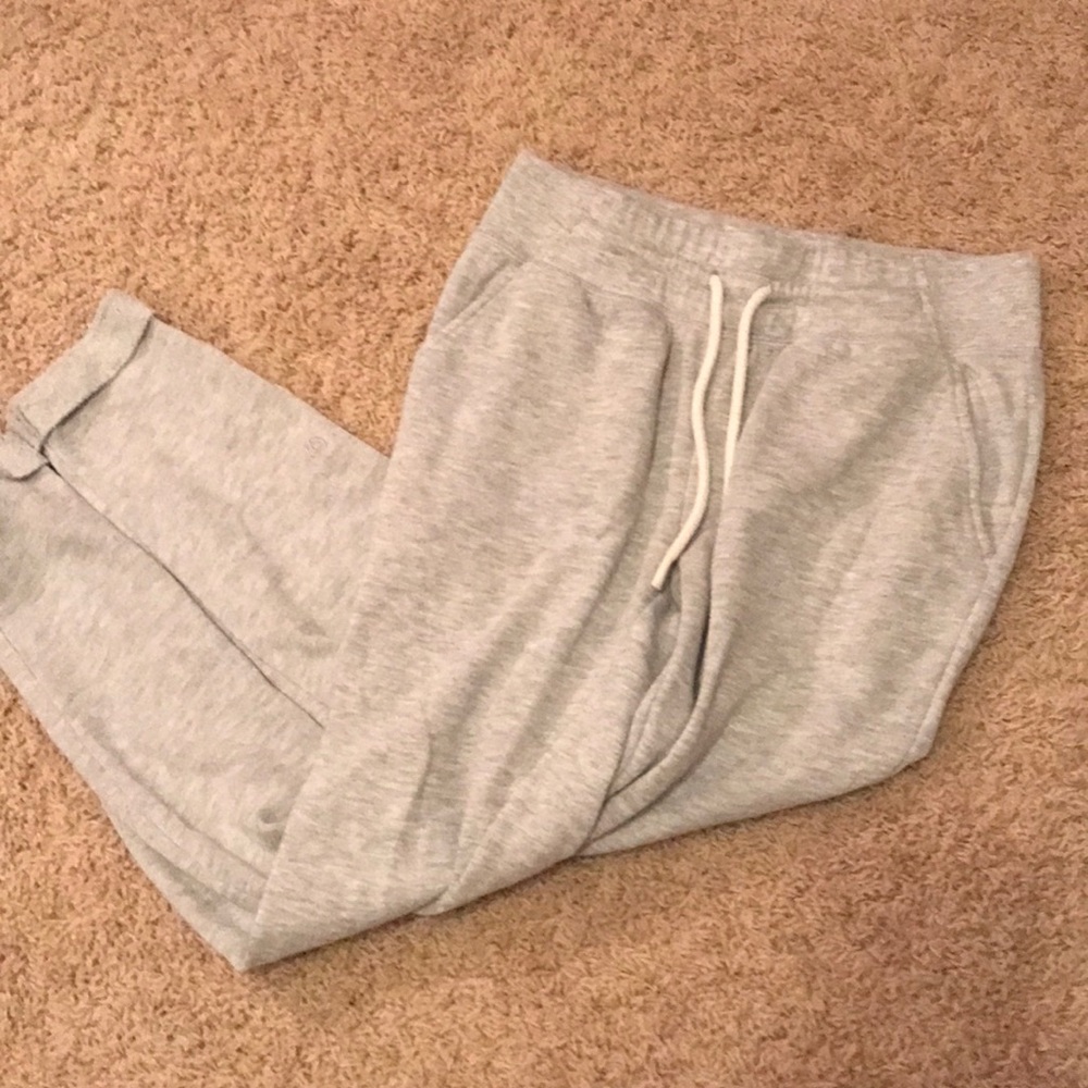 champion grey sweatpants with pockets